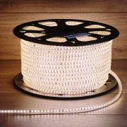 LED лента 220 В, 6x10.6 мм, IP67, SMD 3014, 120 LED/m, цвет теплый белый, 100 м | Фото 6