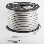 LED лента 220 В, 6.5x15 мм, IP67, SMD 3014, 240 LED/m, цвет свечения теплый белый, 100 м | Фото 5