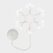 Фигура светодиодная «Снежинка» на присоске с подвесом, цвет белый | Фото 2