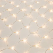 Гирлянда «Сеть» 1,5х1,5 м, прозрачный ПВХ, 96 LED теплый белый | Фото 4