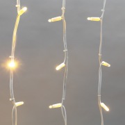 Гирлянда Айсикл (Бахрома) светодиодная 5х0,7 м, с эффектом мерцания, 152 LED, белый провод каучук, теплое белое свечение NEON-NIGHT | Фото 3