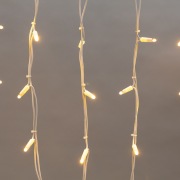 Гирлянда Айсикл (Бахрома) светодиодная 5х0,7 м, 152 LED, белый провод каучук, теплое белое свечение NEON-NIGHT | Фото 3