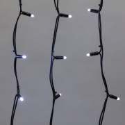 Гирлянда Айсикл (Бахрома) светодиодная 5х0,7 м, 152 LED, черный провод каучук, белое свечение NEON-NIGHT | Фото 3