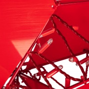 Светодиодная фигура Звезда 100 см, 200 светодиодов, с трубой и подвесом, цвет свечения красный NEON-NIGHT | Фото 3
