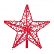 Светодиодная фигура Звезда 80 см, 160 светодиодов, с трубой и подвесом, цвет свечения красный NEON-NIGHT | Фото 4