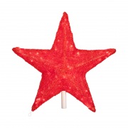 Акриловая светодиодная фигура Звезда 80 см, 210 светодиодов, красная NEON-NIGHT | Фото 4