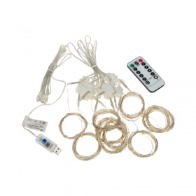 NEON-NIGHT Гирлянда Светодиодный дождь из росы 3х3 м, USB + пульт управления