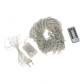 NEON-NIGHT Гирлянда Светодиодный дождь 3х2 м, эффект водопада, прозрачный провод, 230 В, диоды теплые белые, 240 LED