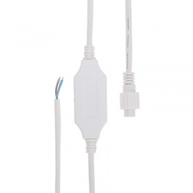 NEON-NIGHT Шнур питания для уличных гирлянд (без вилки) 3А, цвет провода белый, IP65