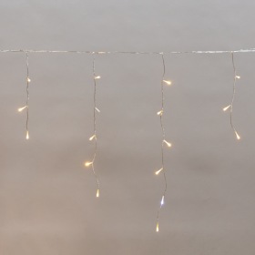 NEON-NIGHT Гирлянда светодиодная Айсикл (бахрома) 5х0,6м, с эффектом мерцания, прозрачный провод, IP44, 230В, диоды ТЕПЛЫЕ БЕЛЫЕ, 112LED NEON-NIGHT