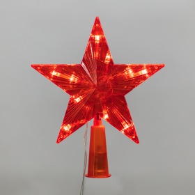 NEON-NIGHT Светодиодная фигура на елку Звезда красная 15см, 10LED, постоянное свечение, 230В NEON-NIGHT