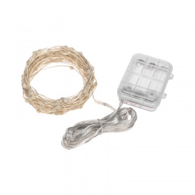 NEON-NIGHT Гирлянда Роса 10м, 100LED, RGB, IP44, на батарейках 3хАА, с пультом 44 режима NEON-NIGHT