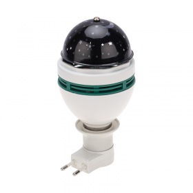 NEON-NIGHT Диско-лампа светодиодная E27 с переходником в розетку, проекция звезды, 230В NEON-NIGHT