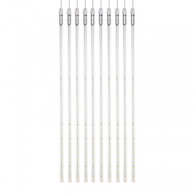 NEON-NIGHT Гирлянда Тающие сосульки комплект 10 шт. х 100см, шаг 100см, 960 LED ТЕПЛЫЙ БЕЛЫЙ, белый каучук, IP65, 24В, соединяется NEON-NIGHT