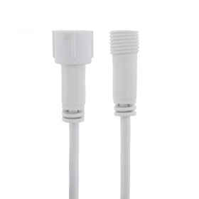 NEON-NIGHT Удлинитель (шнур) для подключения уличных гирлянд 1м белый ПВХ NEON-NIGHT