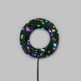 NEON-NIGHT Умная гирлянда Роса с крупными каплями 30м 300 LED RGB мягкий зеленый провод IP20 USB NEON-NIGHT
