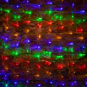 NEON-NIGHT Гирлянда "Сеть" 2х1,5м, черный ПВХ, 240 LED Мультиколор