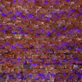 NEON-NIGHT Гирлянда "Сеть" 2х1,5м, черный ПВХ, 288 LED Белые/Синие