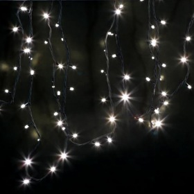 NEON-NIGHT Гирлянда модульная  "Дюраплей LED"  12м  120 LED  черный каучук ТЕПЛЫЙ БЕЛЫЙ