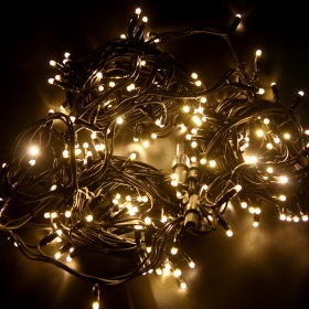 NEON-NIGHT Гирлянда модульная  "Дюраплей LED"  20м  200 LED  черный каучук  Желтая