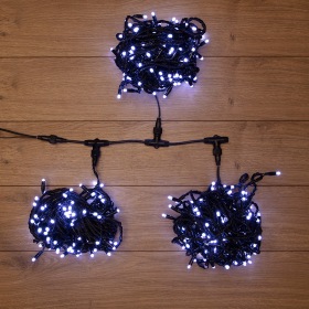 NEON-NIGHT Гирлянда "LED ClipLight" 24V, 3 нити по 20 м, свечение с динамикой, цвет диодов Белый