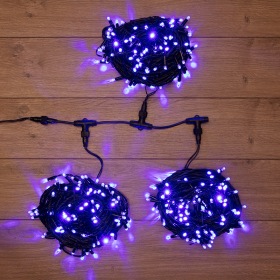 NEON-NIGHT Гирлянда "LED ClipLight" 24V, 3 нити по 20 м, свечение с динамикой, цвет диодов Синий