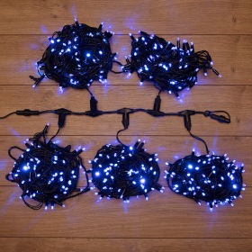 NEON-NIGHT Гирлянда "LED ClipLight" 24V, 5 нитей по 20 метров, цвет диодов Синий, Flashing (Белый)