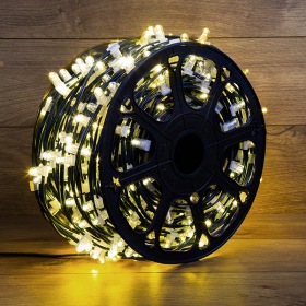 NEON-NIGHT Гирлянда "LED Clip Light" 12V  шаг 150 мм, цвет диодов ТЕПЛЫЙ БЕЛЫЙ, Flashing (Белый)