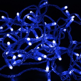 NEON-NIGHT Гирлянда Нить 10м, постоянное свечение, прозрачный ПВХ, 230В, цвет: Синий