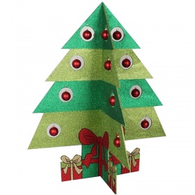 NEON-NIGHT Фигура "Елочка складная" 3D, 100*84 см, цвет зеленый