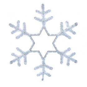 NEON-NIGHT Фигура световая "Снежинка" цвет белый, без контр. размер 55*55см  NEON-NIGHT