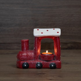 NEON-NIGHT Керамический подсвечник «Паровоз» 17.1х7.1х14.7 см