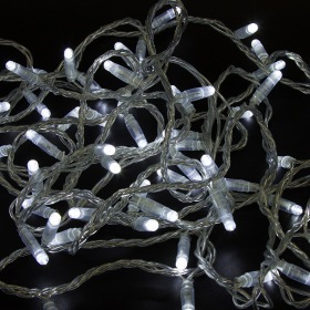 NEON-NIGHT Гирлянда «Нить» 10 м, 200 LED, прозрачный ПВХ, цвет свечения белый с эффектом мерцания (каждый 5-й) NEON-NIGHT