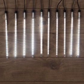 NEON-NIGHT Гирлянда «Тающие сосульки» 24 В, комплект 10 шт. х 30 см, шаг 100 см, 420 LED, белый, соединяются