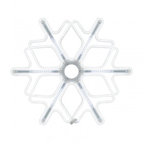 NEON-NIGHT Фигура «Снежинка» из гибкого неона с эффектом тающих сосулек, 60х60 см, цвет свечения белый NEON-NIGHT