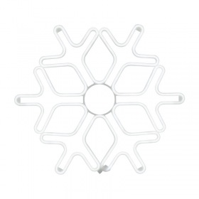 NEON-NIGHT Фигура «Снежинка» из гибкого неона, 60х60 см, цвет свечения белый NEON-NIGHT