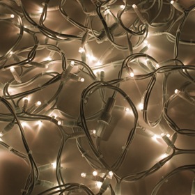 NEON-NIGHT Гирлянда модульная «Дюраплей LED» 20 м, 200 LED, белый каучук, свечение теплое белое