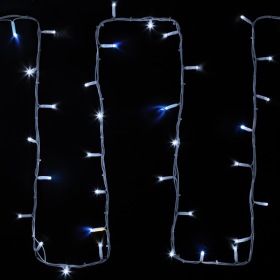 NEON-NIGHT Гирлянда модульная «Дюраплей LED» 20 м, 200 LED, белый каучук, мерцающий Flashing (каждый 5-й диод) свечение белое