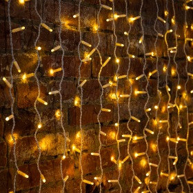 NEON-NIGHT Гирлянда светодиодная «Дождь» 2х6 м, постоянное свечение, белый провод, 230 В, диоды ТЕПЛЫЙ БЕЛЫЙ