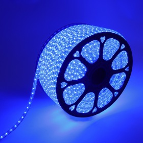 NEON-NIGHT LED лента 220 В, 10х7 мм, IP67, SMD 2835, 60 LED/m, цвет свечения синий, бухта 100 м