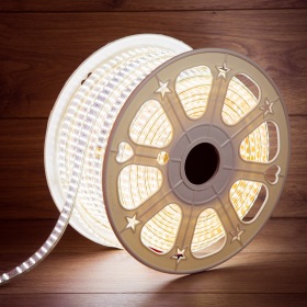 NEON-NIGHT LED лента 220 В, 7.5x20 мм, IP67, SMD 2835, 276 LED/m, цвет свечения белый, 50 м