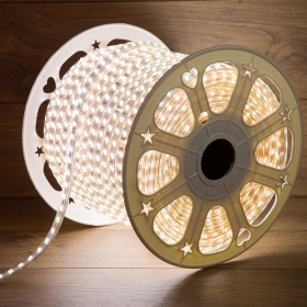 NEON-NIGHT LED лента 220 В, 6.5x17 мм, IP67, SMD 5730, 120 LED/m, цвет свечения белый, 100 м