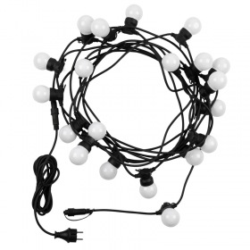 NEON-NIGHT Уличная гирлянда «Лофт», черный каучук, 20 матовых ламп х 5 LED, влагостойкая IP44