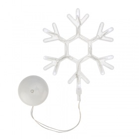 NEON-NIGHT Фигура светодиодная «Снежинка» на присоске с подвесом, цвет белый
