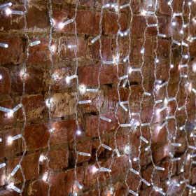 NEON-NIGHT Гирлянда Светодиодный Дождь 2х1,5 м, эффект мерцания, прозрачный провод, 230 В, диоды белые