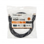 Шнур HDMI - HDMI с фильтрами, длина 2 метра (GOLD) (PE пакет)  PROconnect | Фото 6