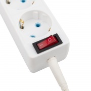 Удлинитель PROconnect 3 гнезда, 10 м, 3х0.75 мм², с/з, с кнопкой, белый | Фото 2