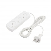 Удлинитель PROconnect STANDARD 3 гнезда, 3 м, 2х0.75 мм² , б/з, белый | Фото 1