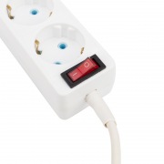 Удлинитель PROconnect 3 гнезда, 5 м, 3х0.75 мм², с/з, с кнопкой, белый | Фото 2