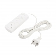 Удлинитель PROconnect STANDARD 3 гнезда, 5 м, 2х0.75 мм², б/з, белый | Фото 1